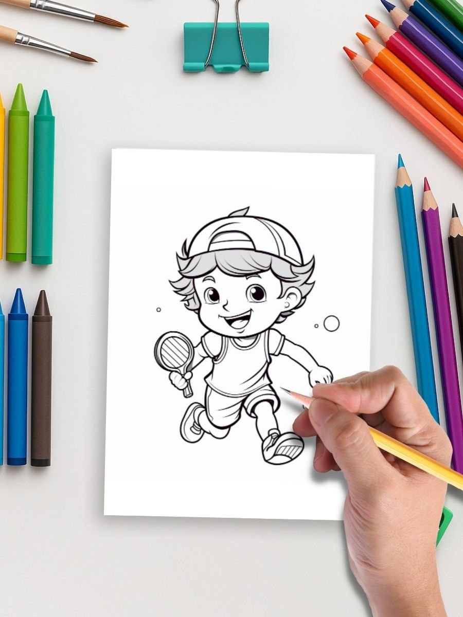 Game On! – 141 Sports & Activities Coloring Pages for Kids - Image 4