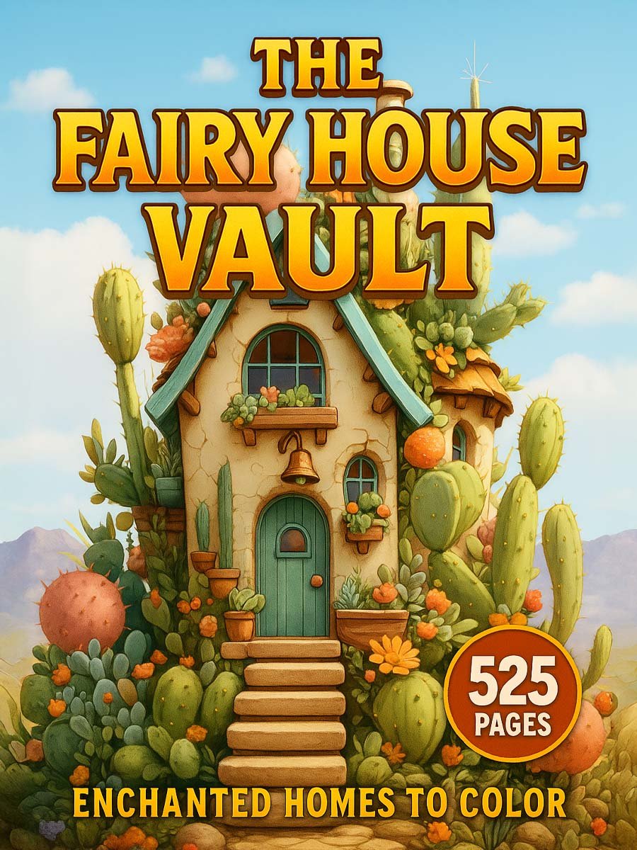 The Fairy House Vault – 525 Enchanted Homes to Color | Kiva Learning Garden
